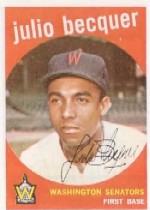 1959 Topps Baseball Cards      093      Julio Becquer